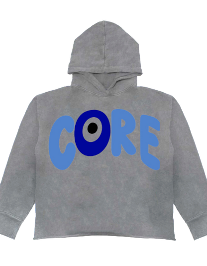 " CORE " Cropped Hoodies