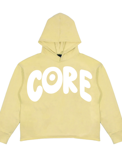 " CORE " Cropped Hoodies